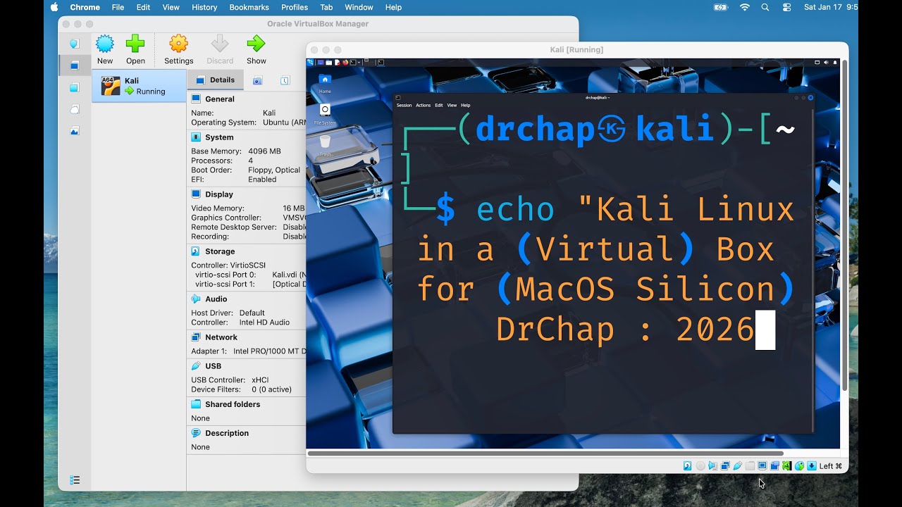 Installing Kali Linux and VirtualBox (2026) Mac Apple Silicon