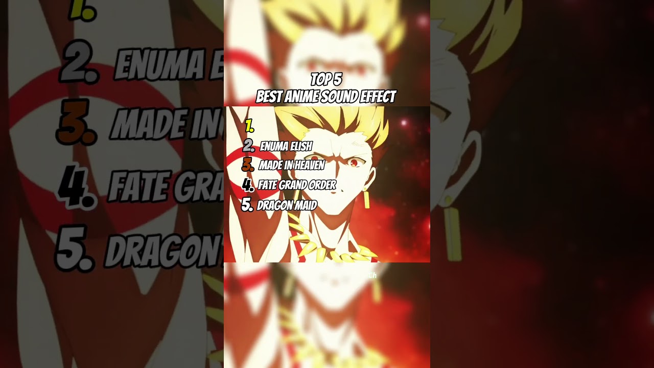 Top 5 Best Anime Sound Effect 🥶