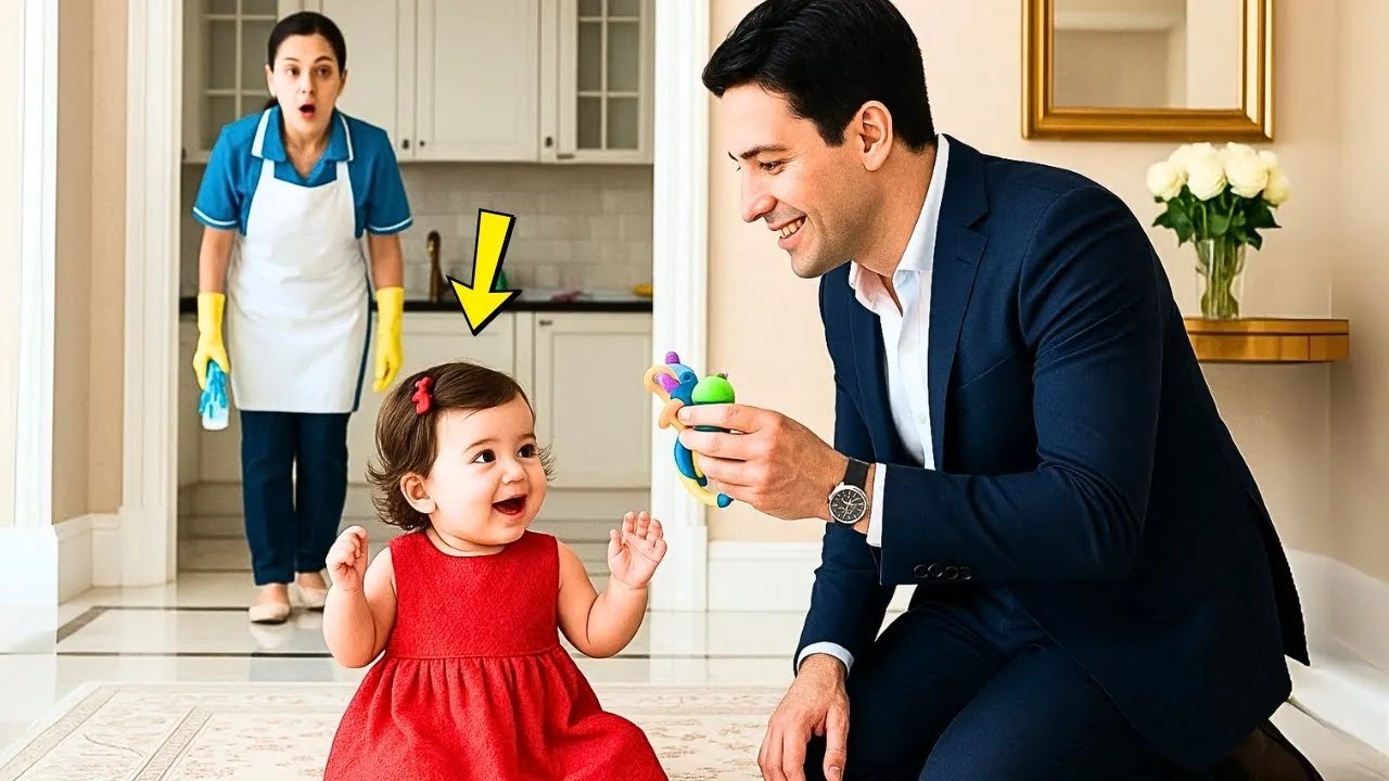 LA HUMILDE EMPLEADA LLEVA A SU HIJITA AL TRABAJO… Y EL GESTO DEL MILLONARIO DEJÓ A TODOS EN SHOC