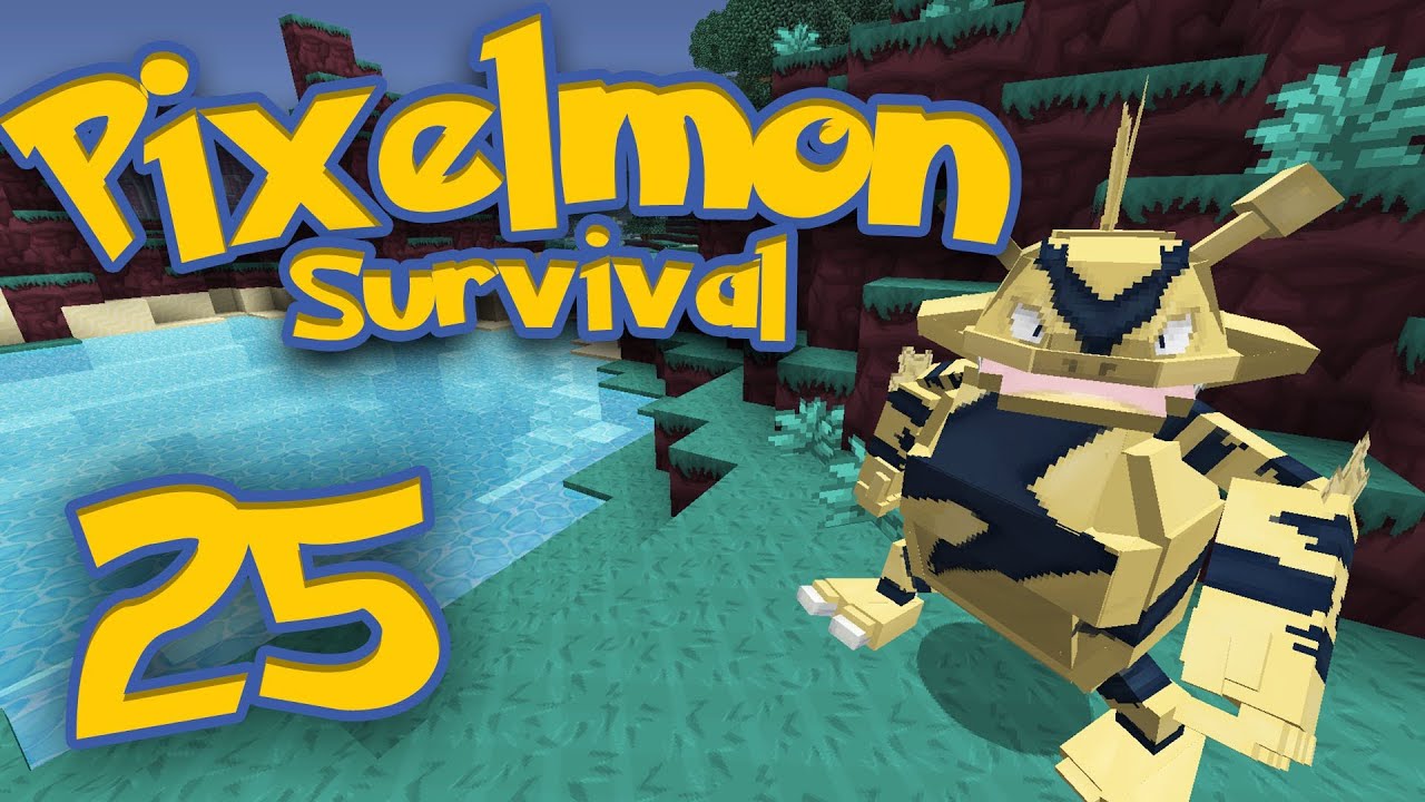 Pixelmon Survival [Part 25] - Battle Challenge!