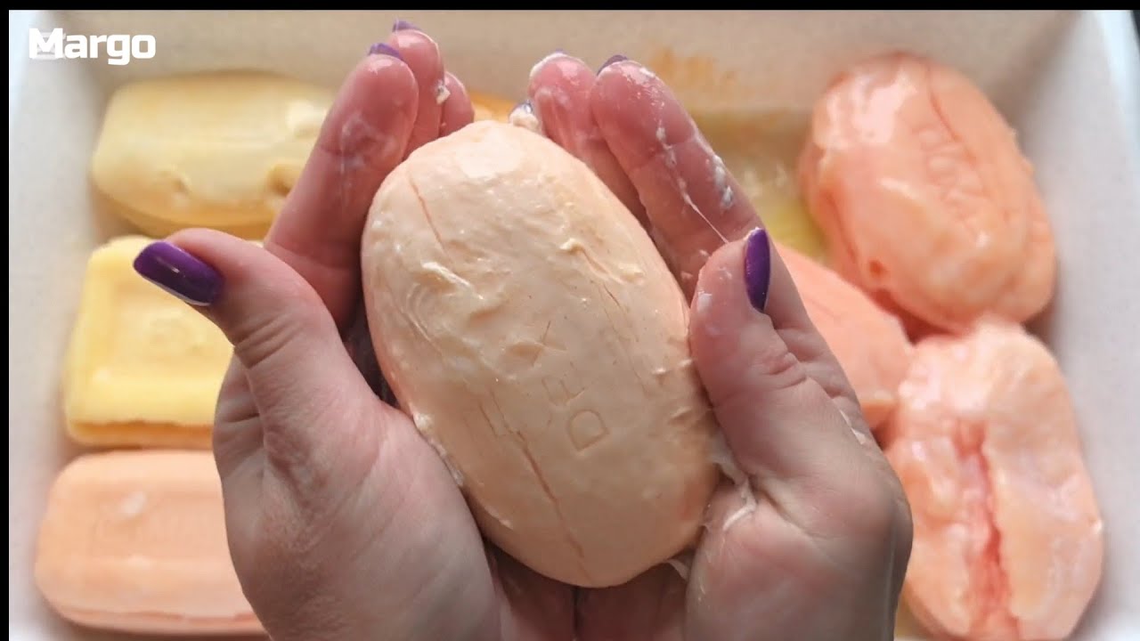 Mushy Soap /// Soaked Soap Asmr