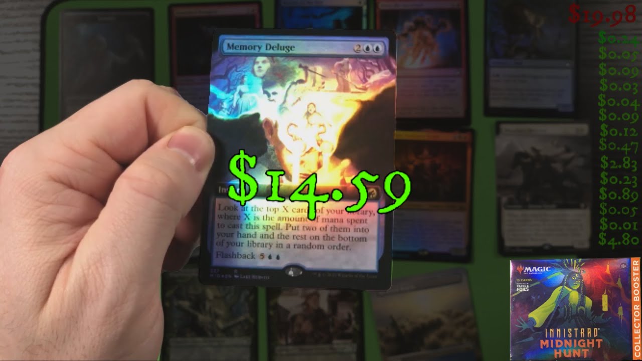 Unboxing - MTG Innistrad Midnight Hunt Collector Booster - $4.57 Profit