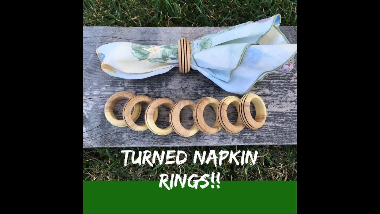 Woodturning - Napkin Rings (Great Beginner/Skill Builder Project!)