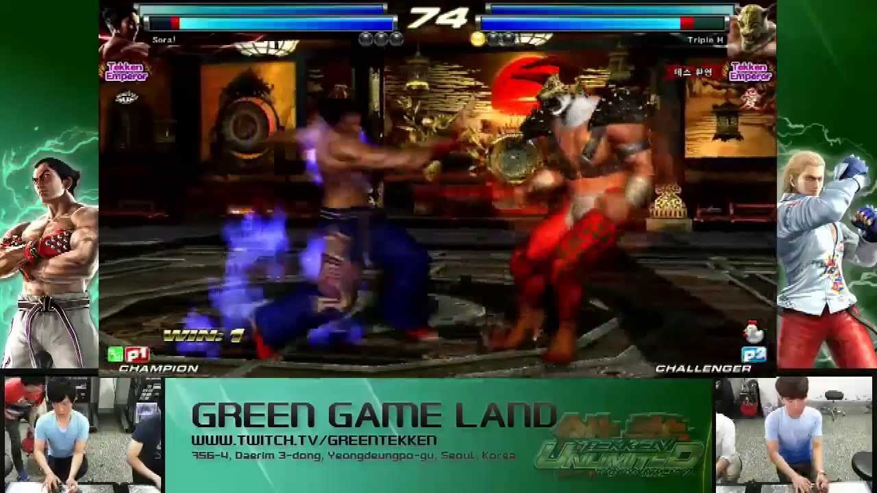 Tekken Tag 2 Unlimited Qudans (Devil Jin/Kazuya) vs Triple H (King/A. King)