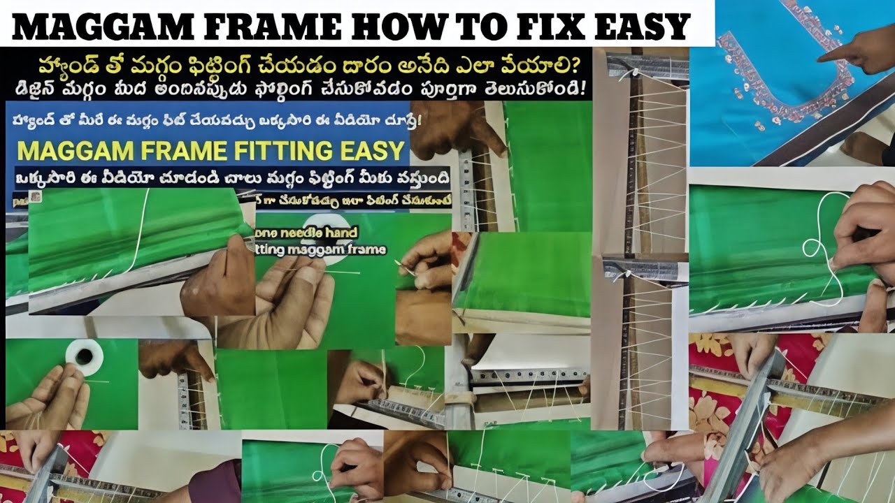 MAGGAM FRAME FITTING EASY FORMULA || #maggamworks #maggamwork 