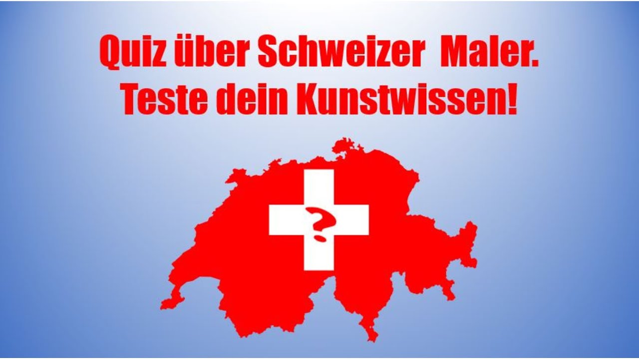😎 Teste dein Wissen über Schweizer Kunst – mit 20 Fragen
