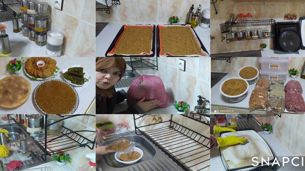 جمعي الوقفة وسوسي ركاني رمضان قريب👌خديت تقدية السفوف والشباكية✅بديت تحضيرات رمضان🌛طريقة غسل جنجلان