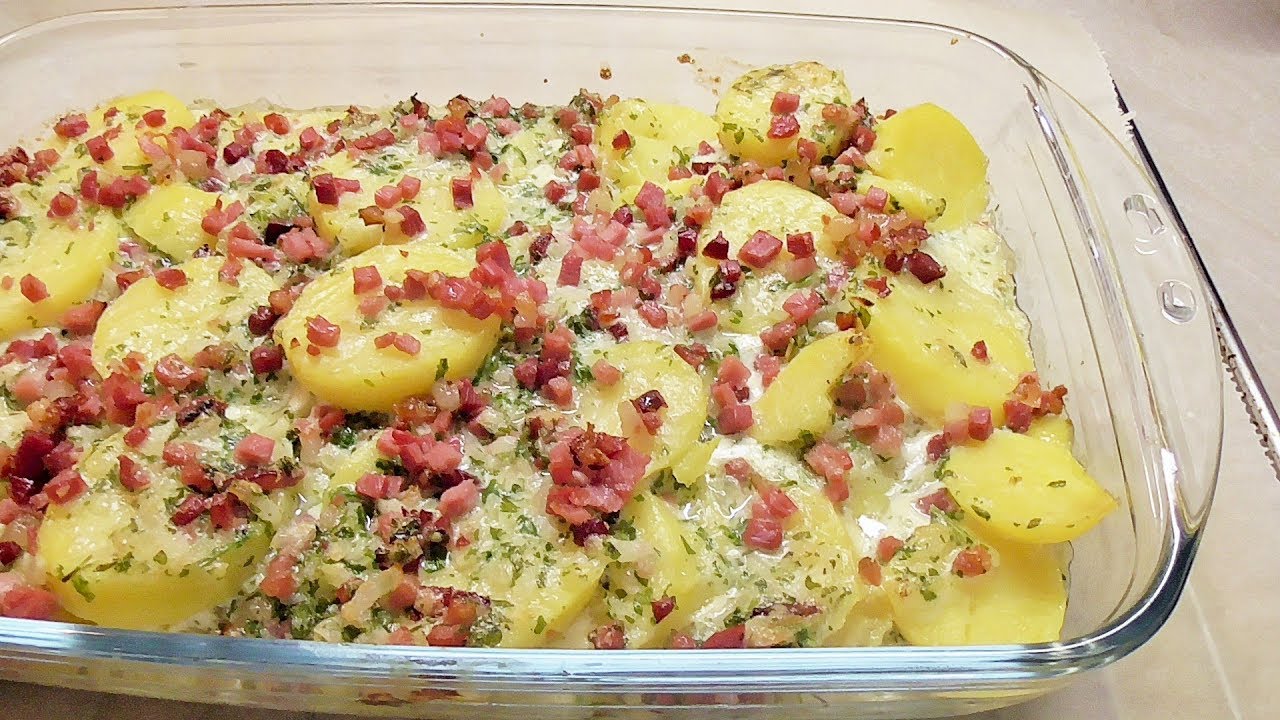 Zapiekanka ziemniaczana a´la carbonara /Kasia ze slaska gotuje