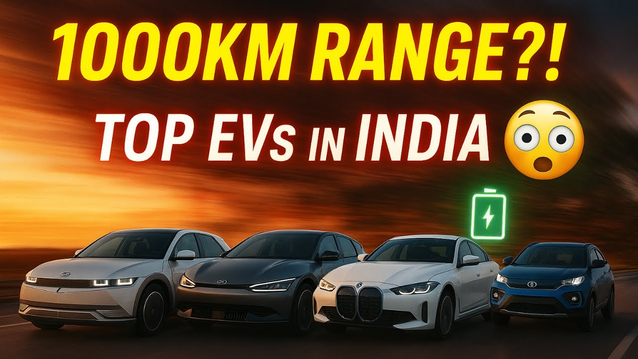 Top 10 Longest Range Electric Cars in India 2025! Long Range ev cars in india