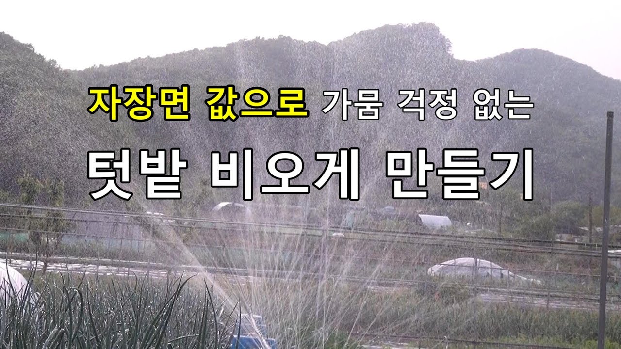 자장면 값으로 텃밭에 비오게 만들어 가뭄 해결하기
