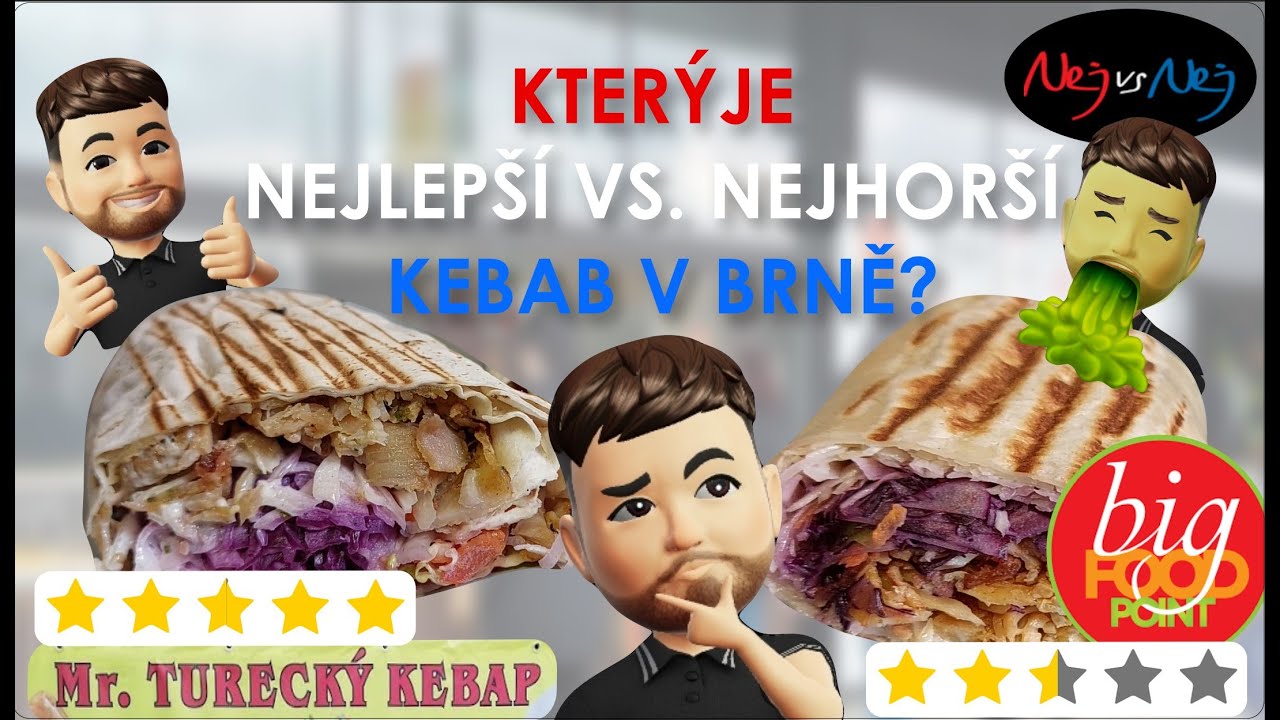 Ochutnávka Nejlepšího vs. Nejhoršího Kebabu v Brně│Tohle v Kebabu Nemá Co Dělat!