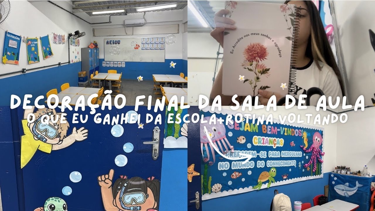 DECORAÇÃO DA MINHA SALA DE AULA 2026+ O QUE GANHEI DA ESCOLA 