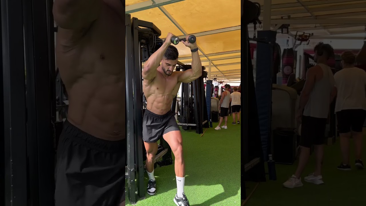 ✅ triceps en polea #shorts #gym