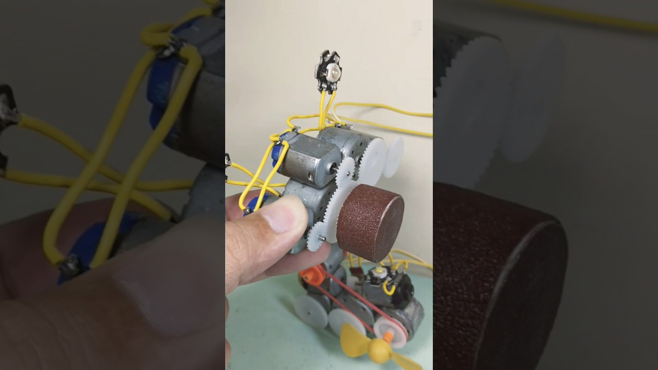 CARA MEMBUAT DUA GENERATOR PROTOTYPE MENGGUNAKAN DINAMO TAMIYA DAN RANGKAIAN SUPER RUMIT