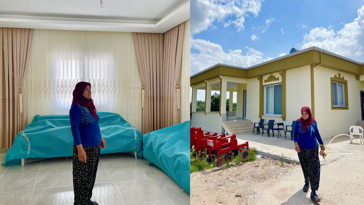 YENİ YAPILAN SÜPER KÖY EVİ 😍YENİ PERDELERE AŞIK OLACAKSINIZ ~ YENİ EV TURU
