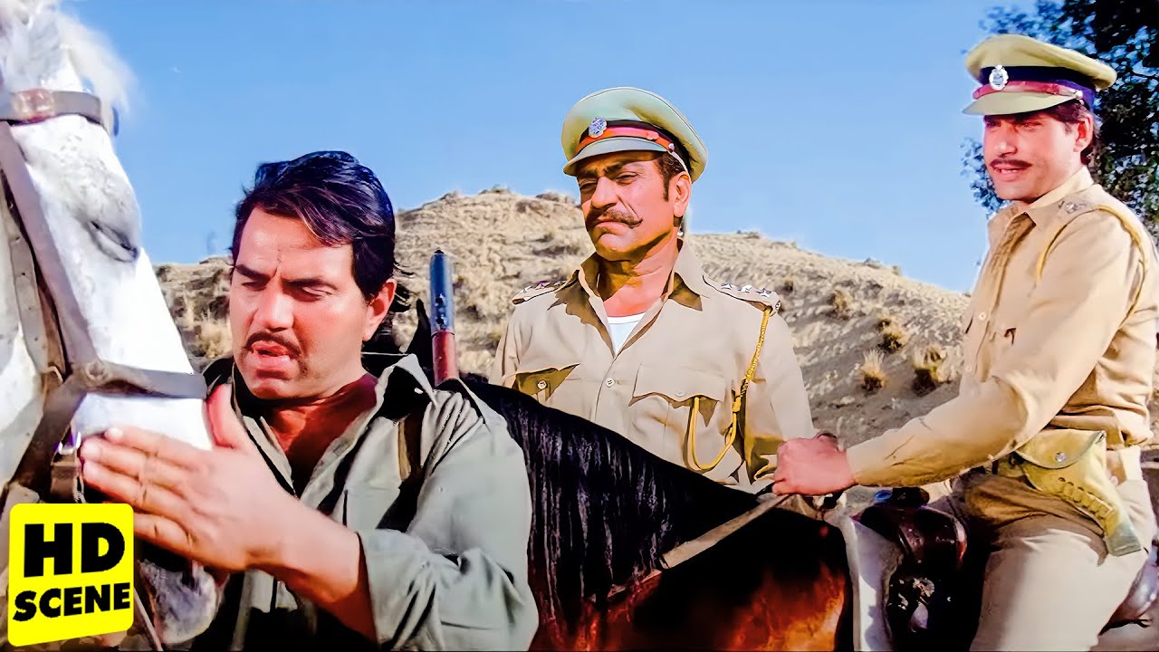 लगता है आप पुलिस में आकर गलत पेसे में आ गए हैं | धर्मेन्द्र'' अमरीश पुरी जबरदस्त एक्शन सीन | Batwara