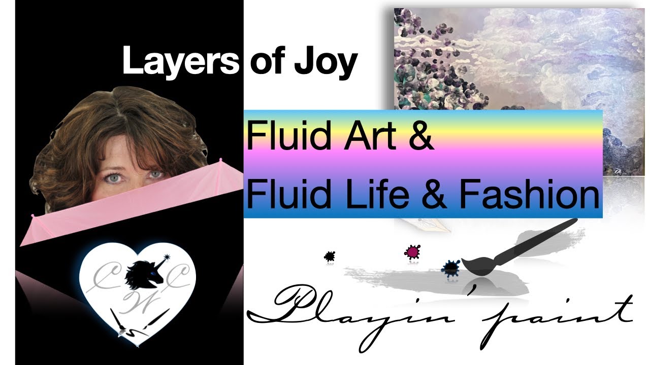 Layers of Joy -Fluid Art Layers -Giggles in the Air painting Canadian Intuitive Artist