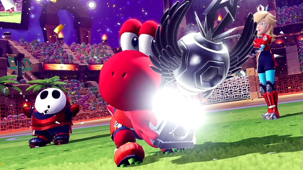 Mario Strikers Battle League - Red Yoshi, Shy Guy & Daisy vs. Championship Cup