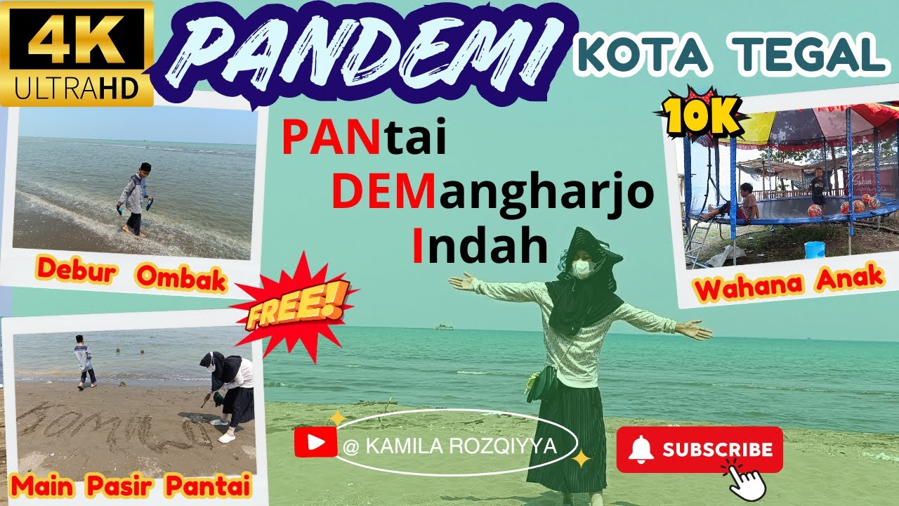 PANTAI PANDEMI ( Pantai Demangharjo Indah) Kota Tegal Wisata Bahari #tegal #wisatabahari #pantai