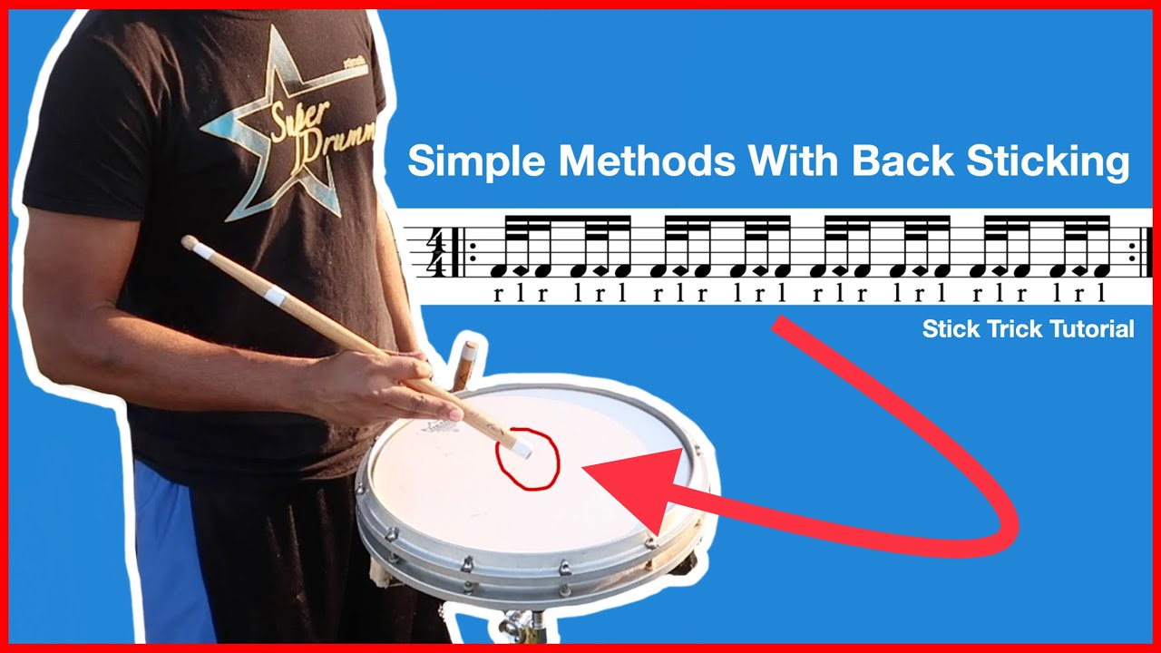 EASY Stick Trick For DRUMMERS | Back Sticking