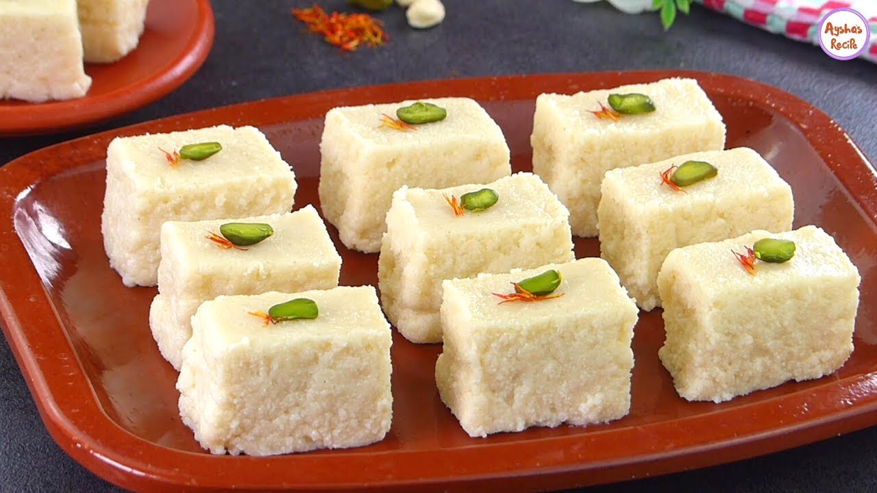 মিষ্টির দোকানের মত ছানার হালুয়া/বরফি সন্দেশ রেসিপি | Chanar Halwa/ Chanar Borfi Sandesh, Shondesh