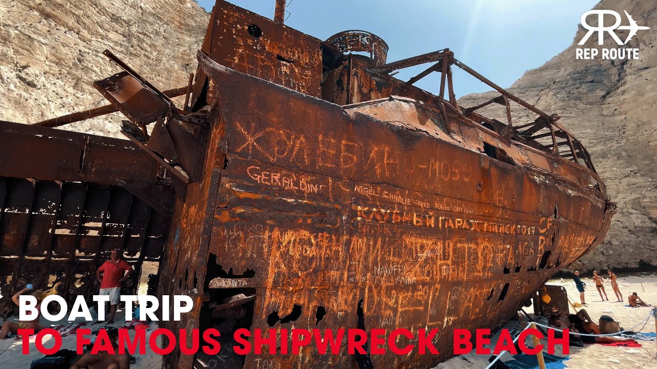 Taking A Boat Trip To The Famous Shipwreck in Zante!