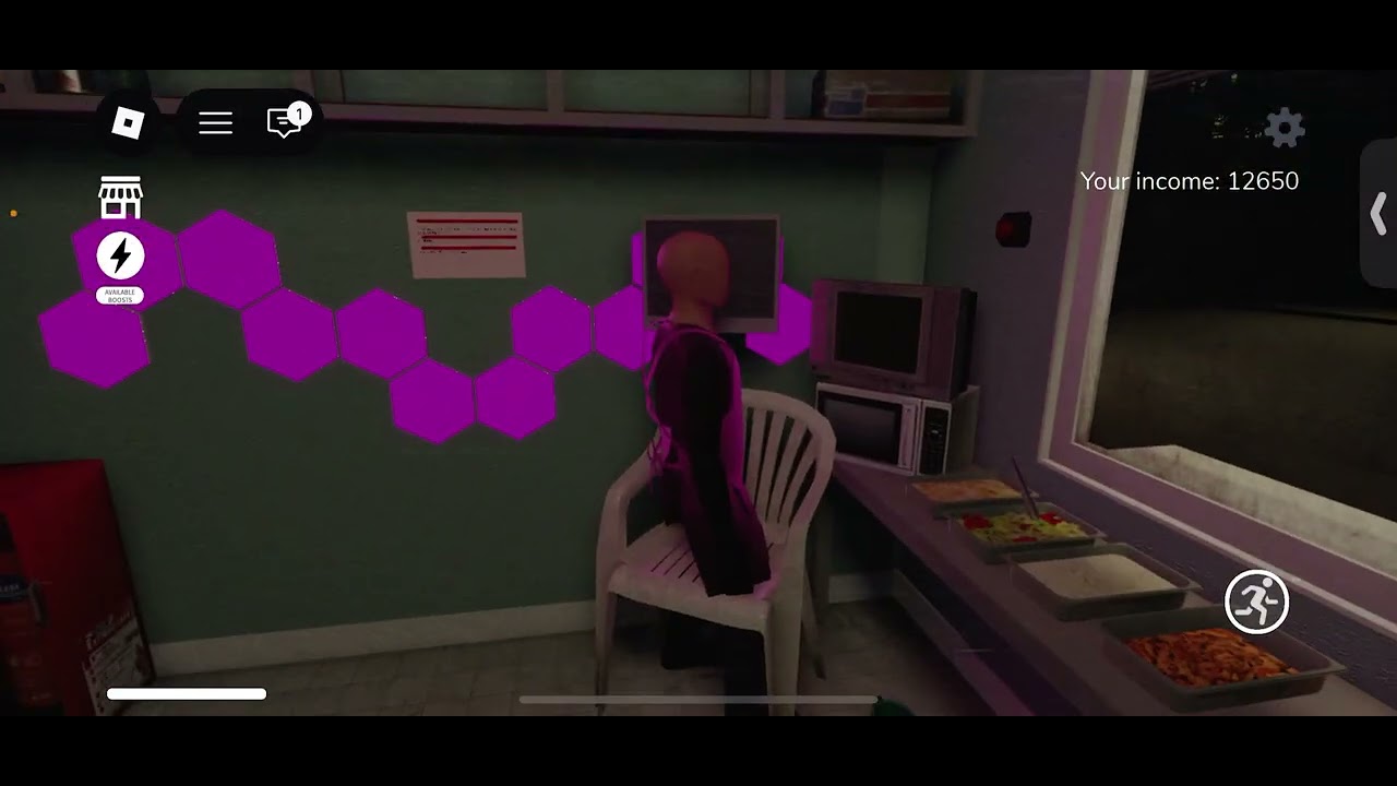 Part one of playing shawarma ￼￼#roblox 