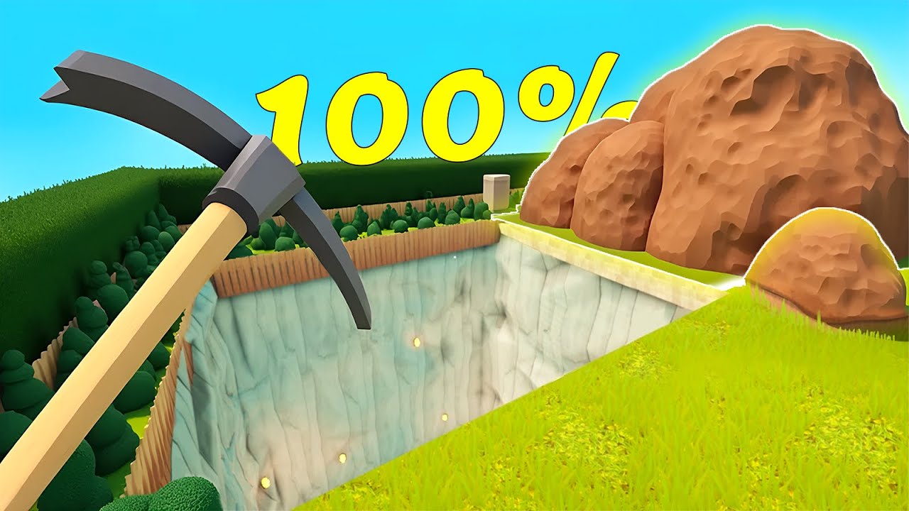 Яма вырыта на 100% || game about digging a hole