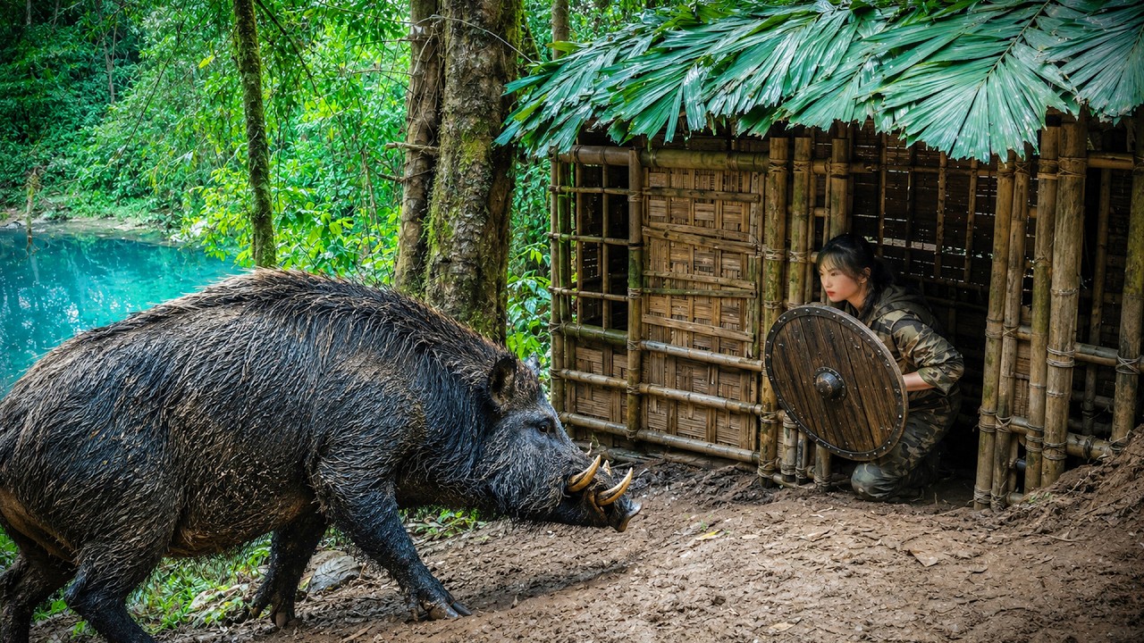 Alone in the Wilderness: Following Wild Boar Tracks and Surviving the Night