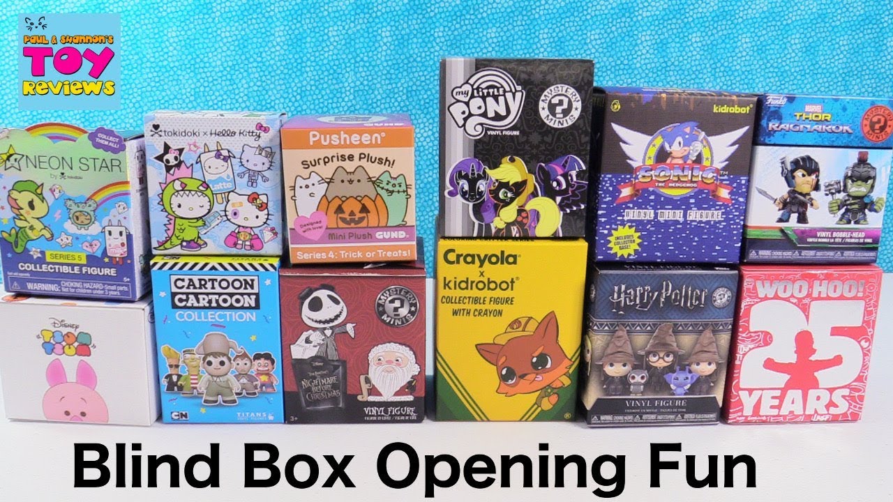 Pusheen Disney Tokidoki MLP Harry Potter Blind Box Figure Palooza Opening | PSToyReviews