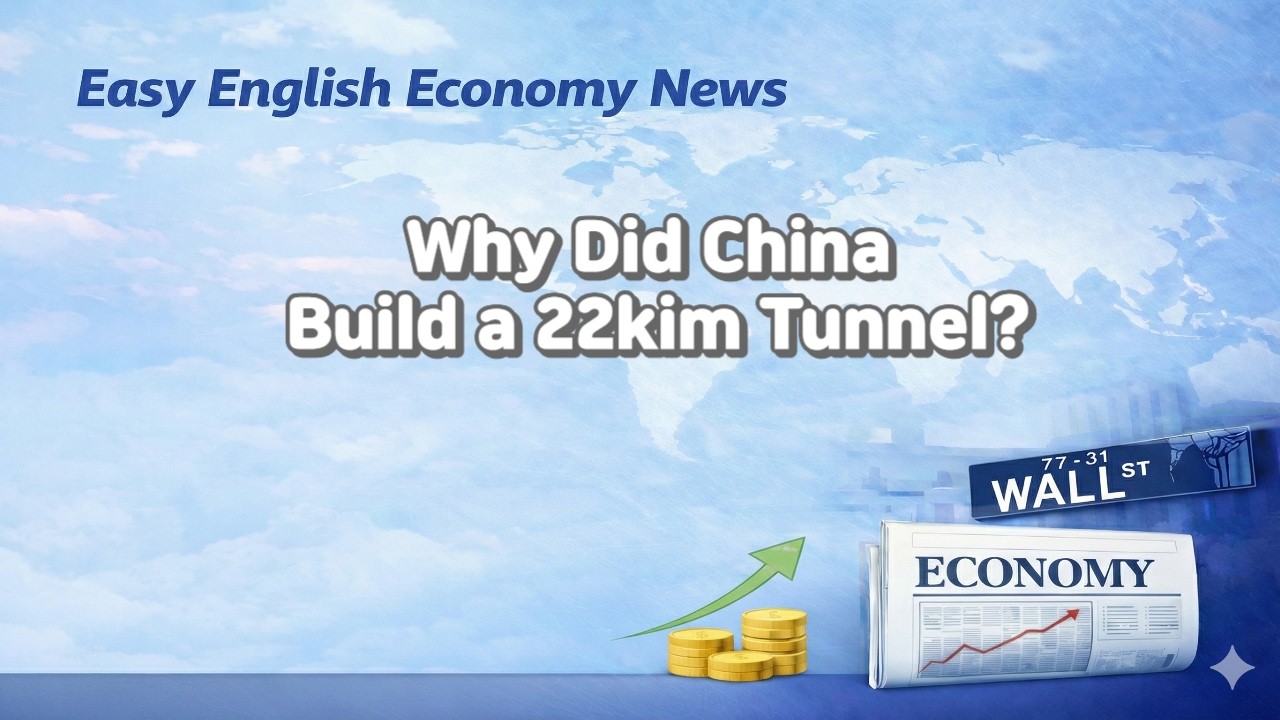 Why Did China Build a 22km Tunnel? | Easy English Economy News