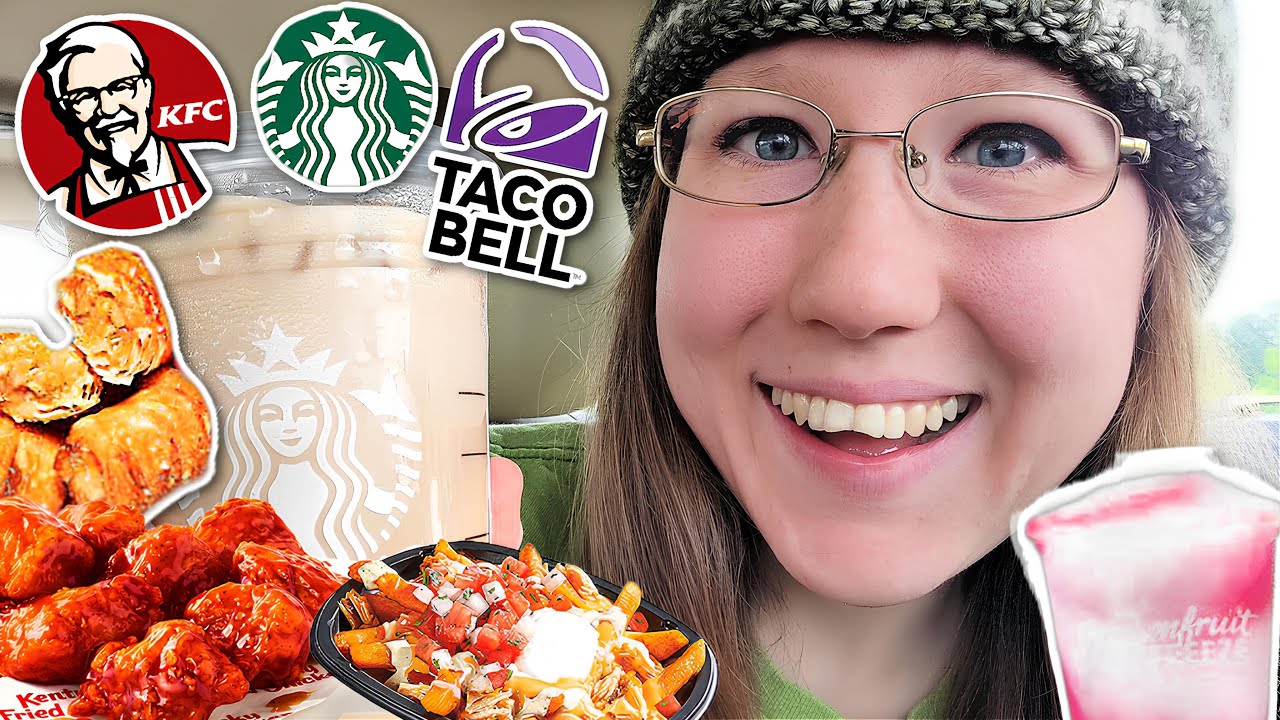 Eating The NEWEST FAST FOOD ITEMS For 24 HOURS!