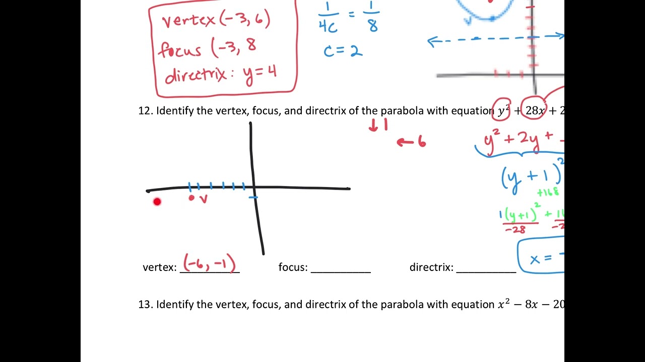 Algebra 2 Topic 9 Ticket to Retake (#11-14)