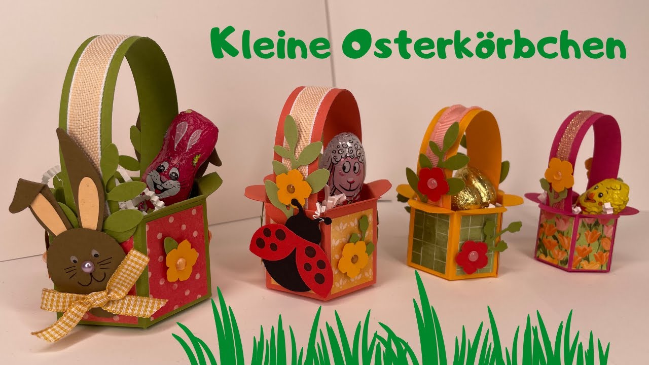 Kleine Osterkörbchen in vier Größen, einfach selber basteln mit Stampin'Up!