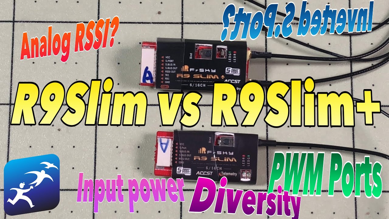 FrSky R9Slim and R9Slim+ Receiver Shootout, What is the difference?