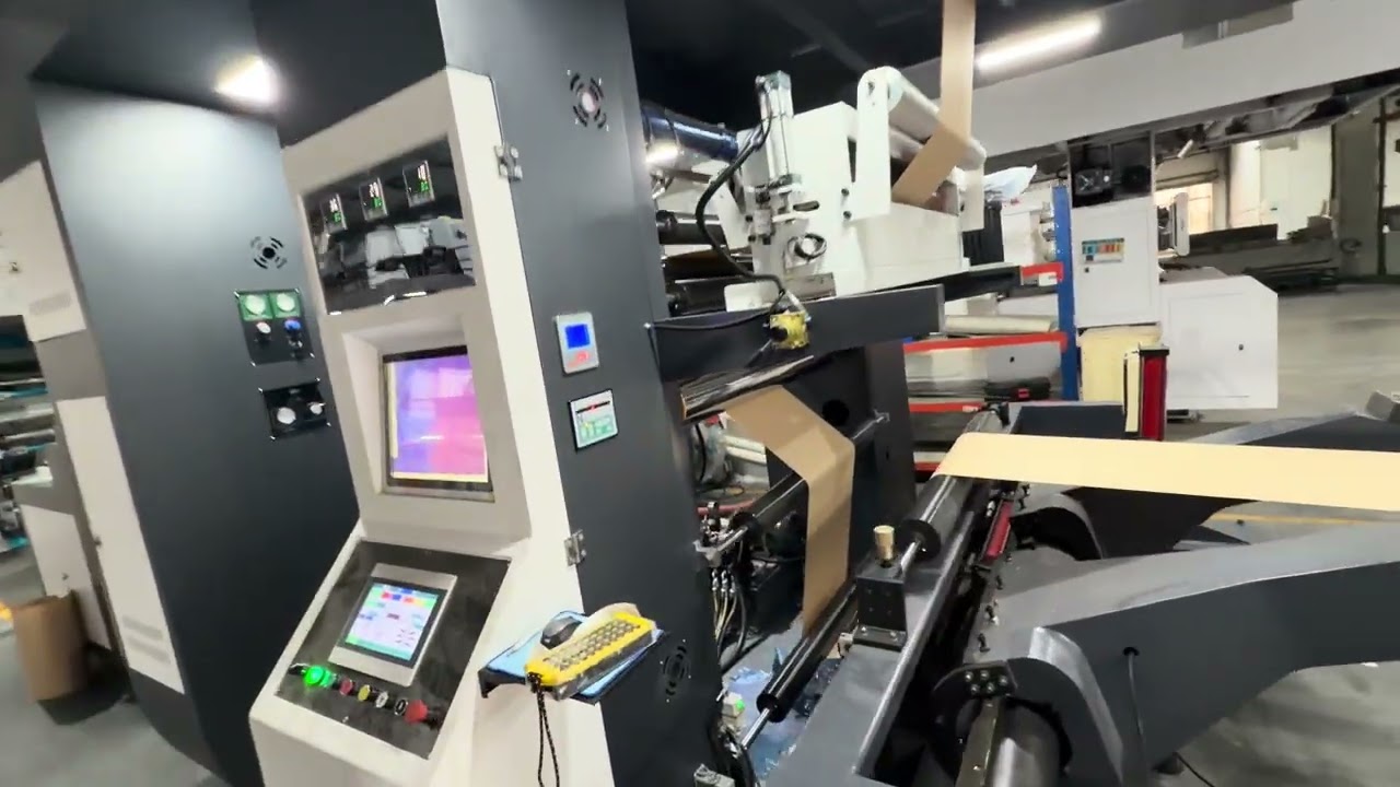 Apex series 6 colors CI flexo printing press for printing on paper bags&cups with speed 300 m/min