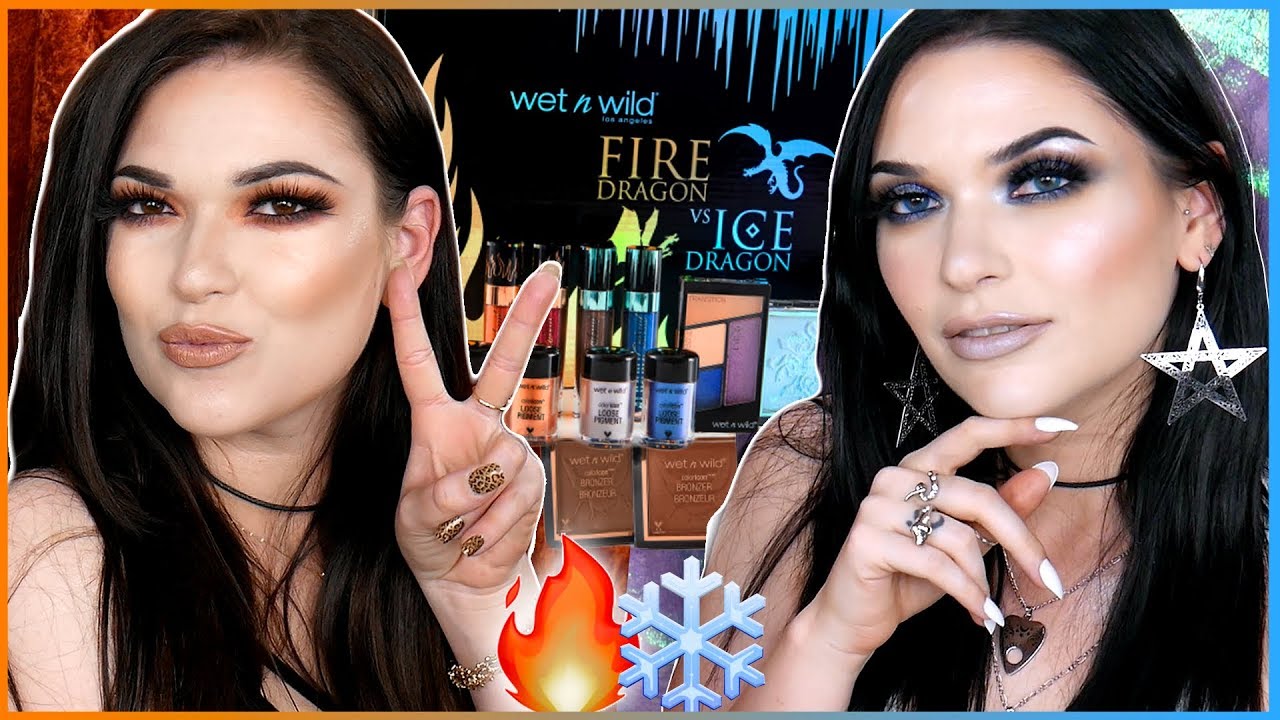 Not sponsored 😬WetNWild Fire Dragon vs Ice Dragon GRWM & Review