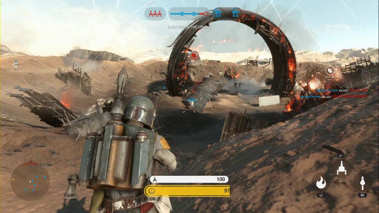 Star Wars Battlefront - Battle of Jakku Walker Assault Gameplay PS4 (No Commentary)