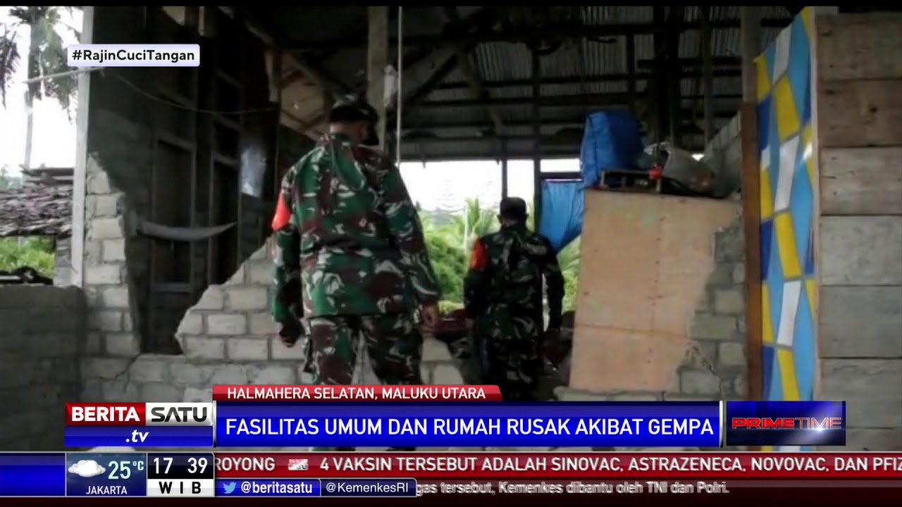 Gempa di Halmahera Selatan, Ratusan Bangunan Rusak dan Pasien Harus Dirawat di Tenda Darurat