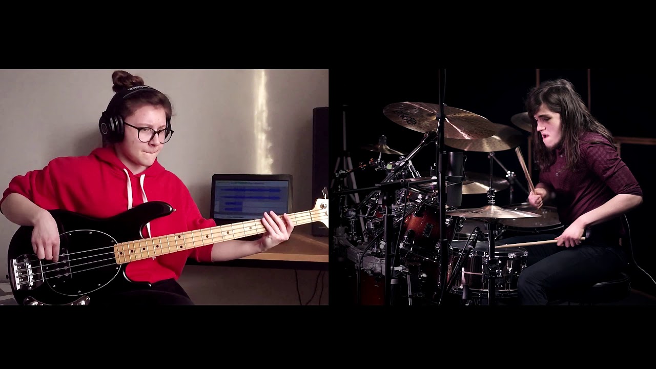 Juliaplaysgroove & Adrian Trepka - 7 Rings - Ariana Grande /// Bass & Drums Cover