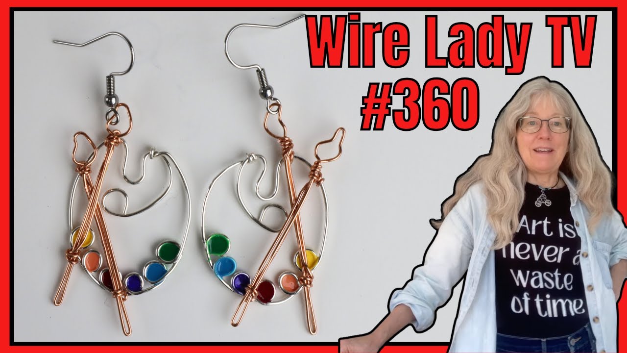 🔴 Making Artist Palette Earrings / Wire Lady TV Ep. 260 Livestream Replay