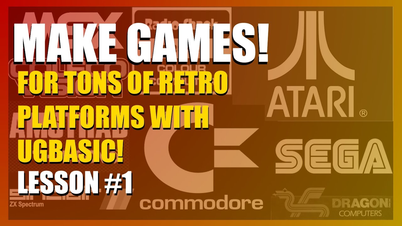 ugBasic Game Programming #1. Atari 8bit hello world and png display