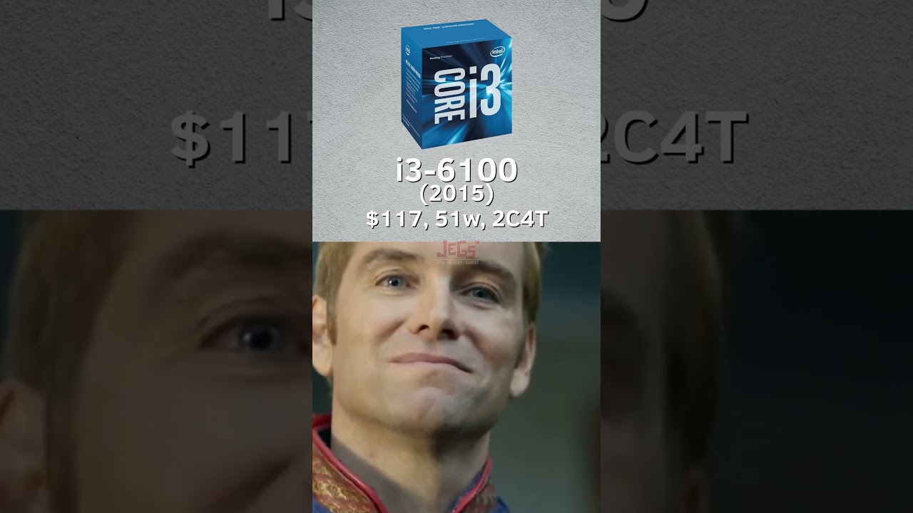 Процессоры Intel i3 за последние годы (2010-2024) вкратце. #intel #intelcpu #intelprocessor #inteli3