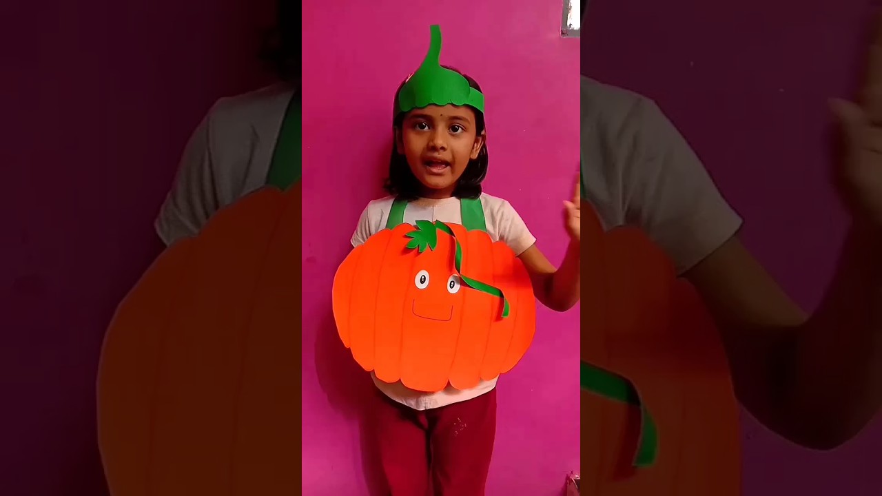 Pumpkin fancy dress speech #diy #trending #craft
