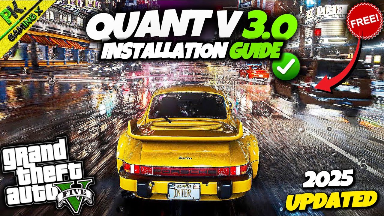 How To Install QuantV 3.0 Graphics Mod In GTA 5 || November 2025 Updated || Quant V Mod for Free!!😍