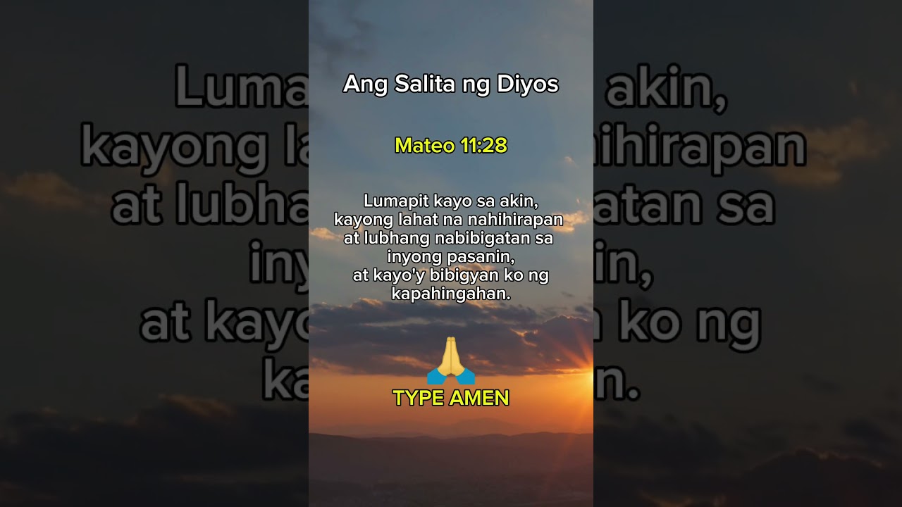 Mateo 11:28 #bible #bibleverse #bibliya #shorts