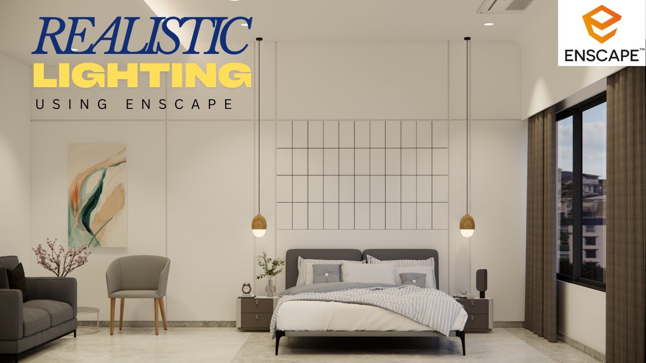 How i create Realistic Lighting in enscape | BuildNRender
