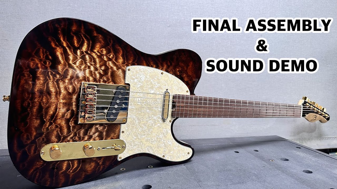 Финальная сборка и демонстрация звука — сборка Telecaster с открытым исходным кодом на станке с Ч...