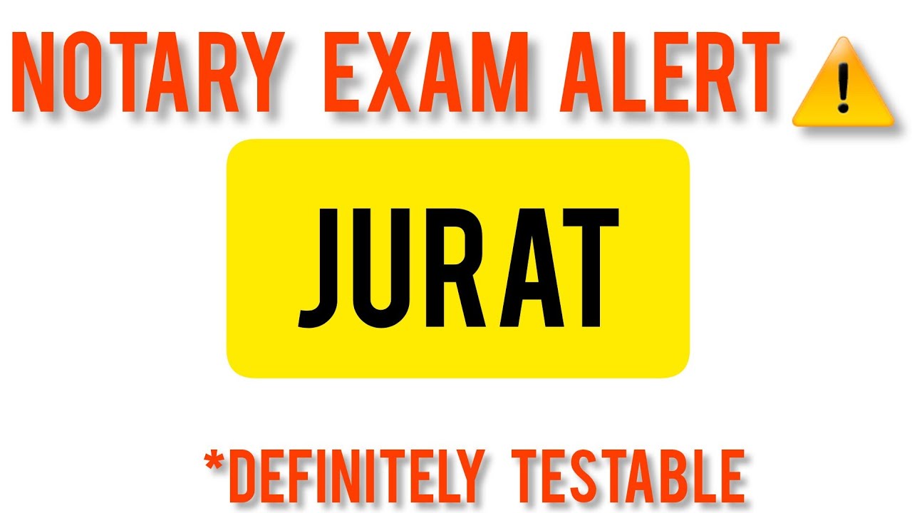 Notary Exam: The Secrets of A Jurat