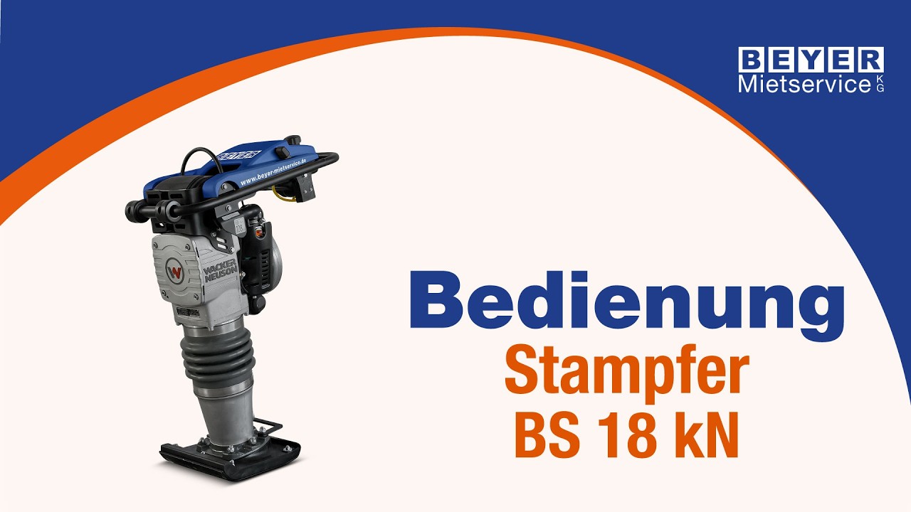 Stampfer BS 18 kN - 66 kg mieten | BEYER-Mietservice